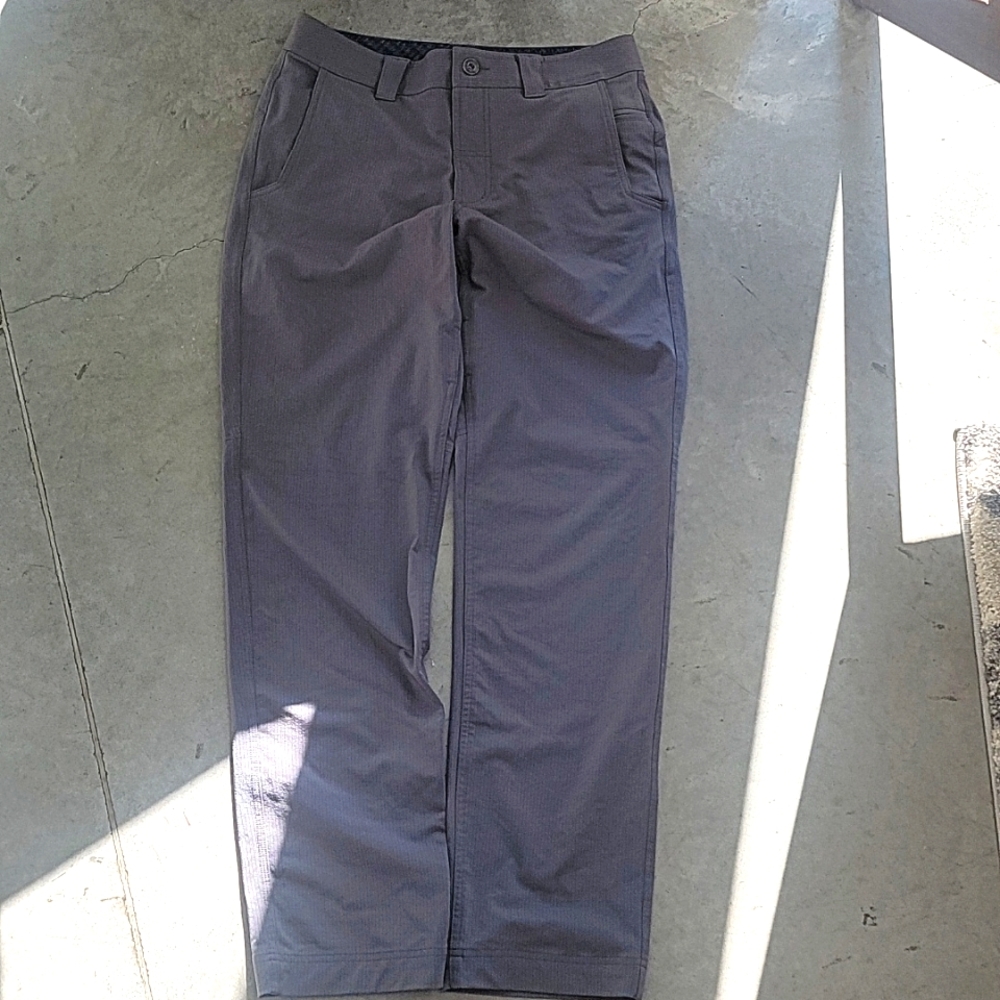Lululemon slate grey work to play pants 34 x 30